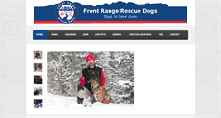 Desktop Screenshot of frontrangerescuedogs.org