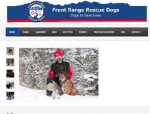 Tablet Screenshot of frontrangerescuedogs.org